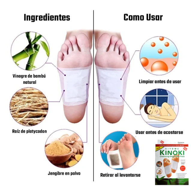 Parches Kinoki Desintoxicantes