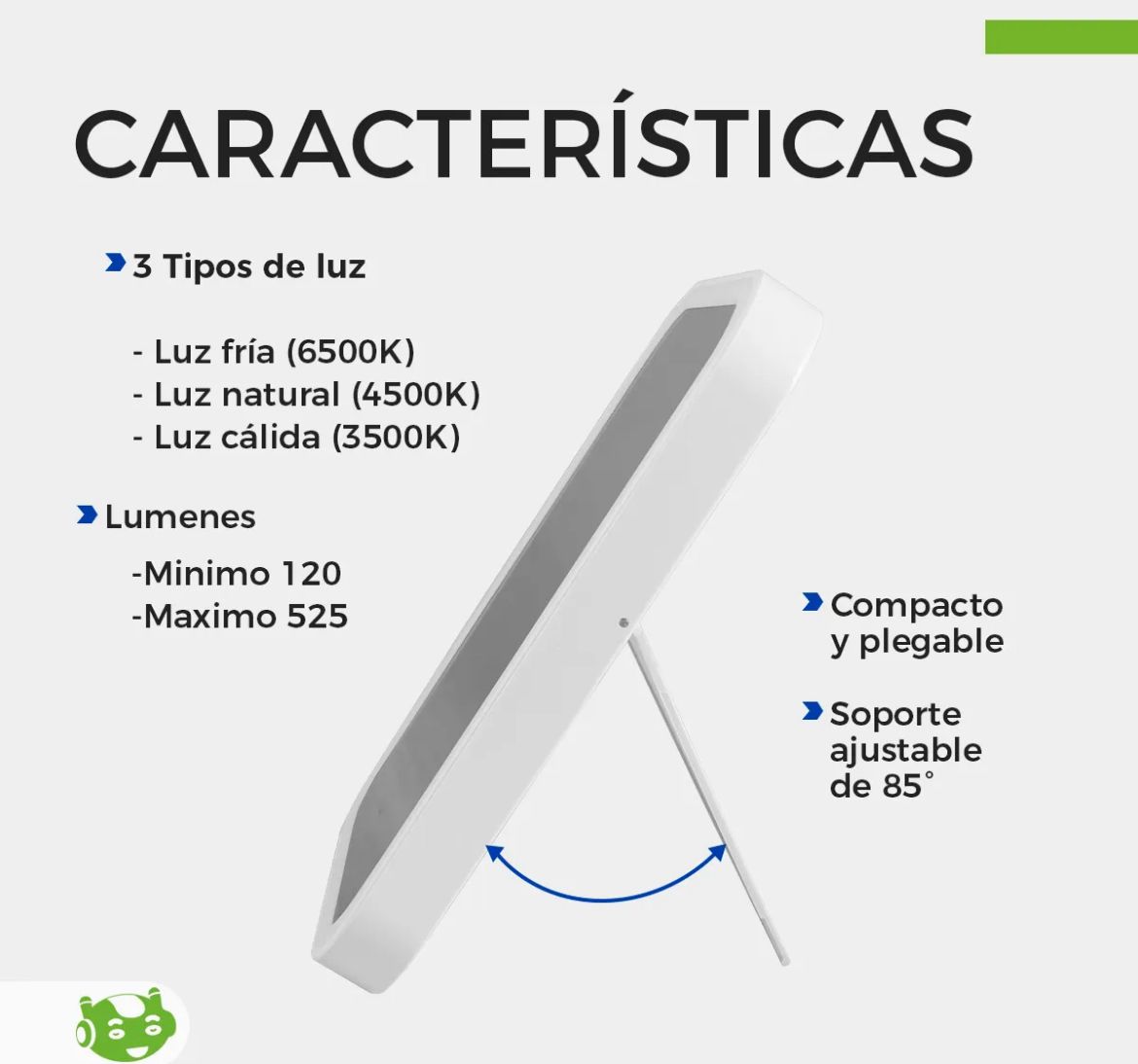 ESPEJO DE MAQUILLAJE TACTIL LED