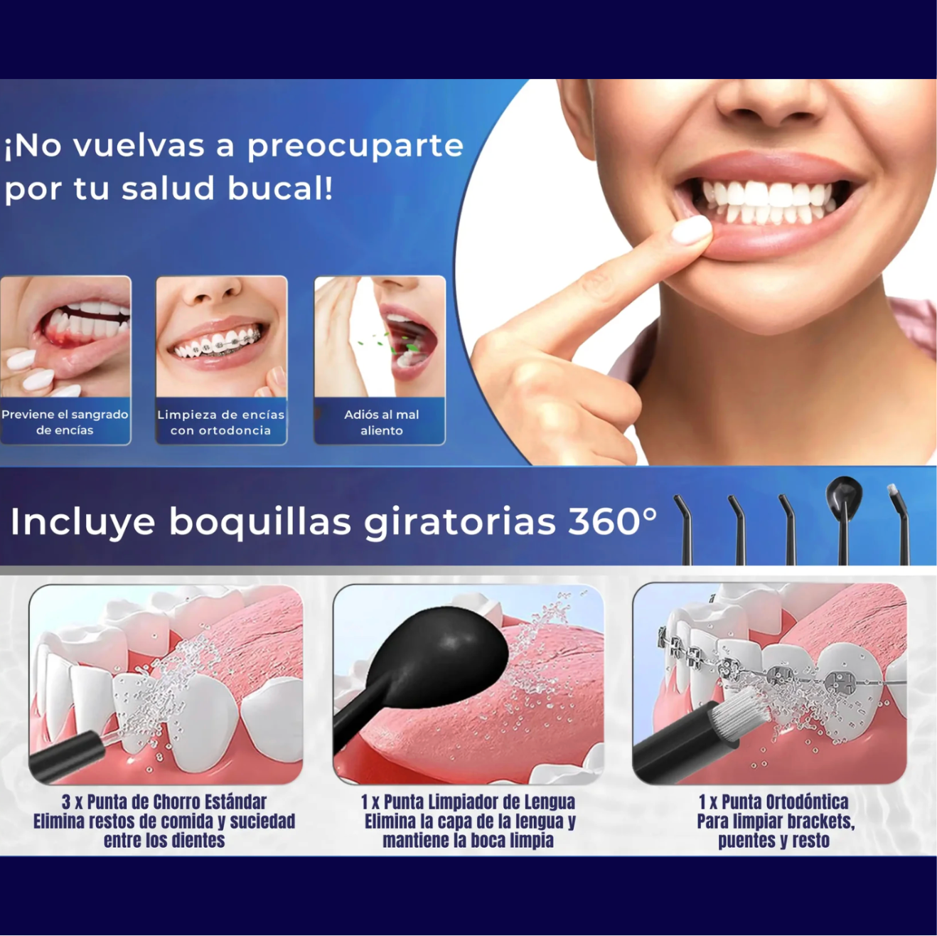 AquaDent Pro | Irrigador Bucal: Mejora tu salud dental