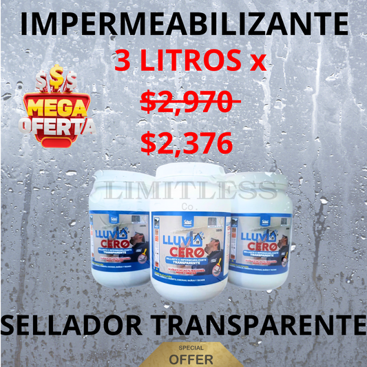 LLUVIA CERO | Impermeabilizante Transparente